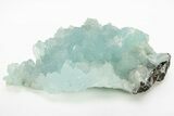 Sparkly, Sky-Blue Aragonite Aggregation - Wenshan Mine, China #218013-1